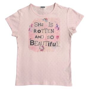 Handmade Reworked Jack off Jill graphic baby tee